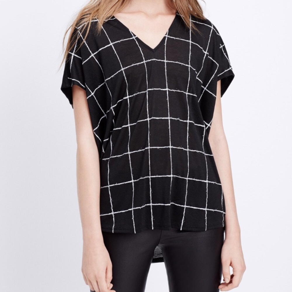 Vince Windowpane Top